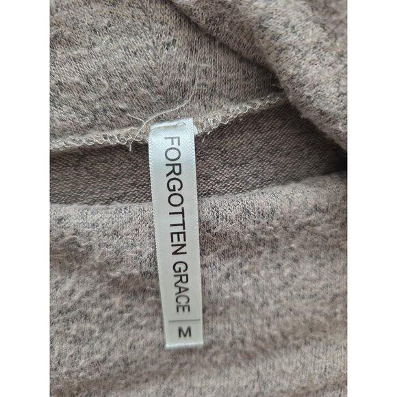 Forgotten Grace Women’s M Cowl Neck Asymmetrical Tunic Top Long Sleeve - Picture 3 of 8